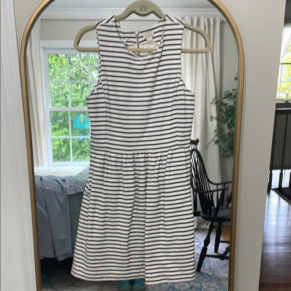 Striped Black and White Kids Dress